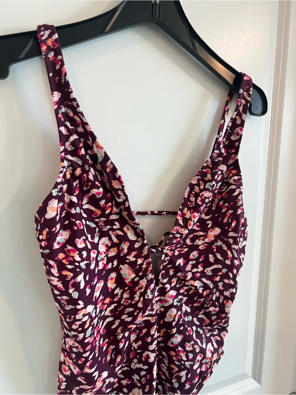 SHADE & SHORE Floral Print Cheeky One Piece Swimsuit M - Picture 2 of 8